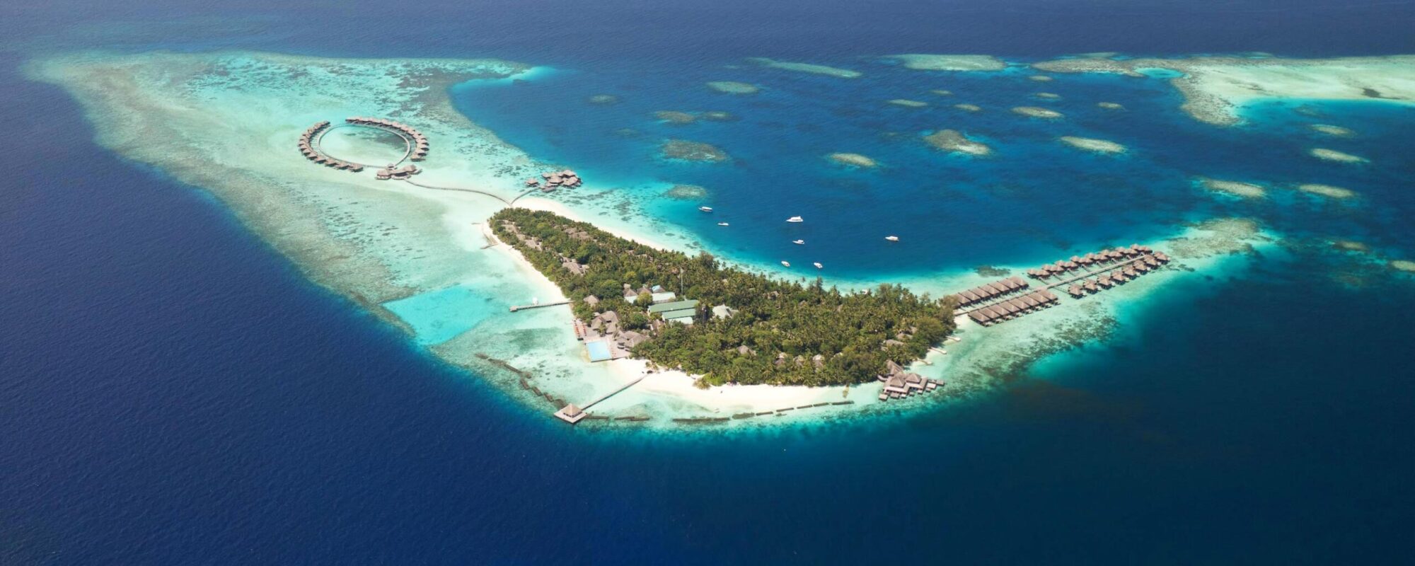 Coco Bodu Hithi Resort Aerial View