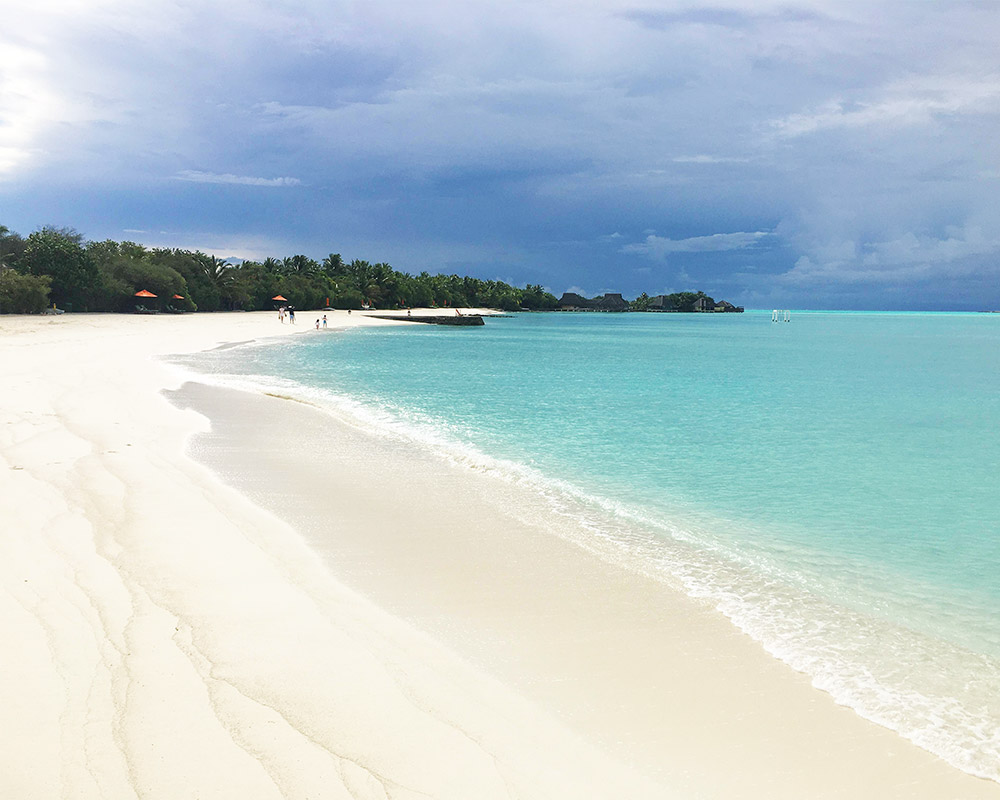 Maldives Stormy at the beach