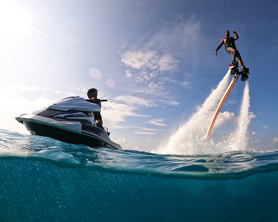 Jetblading in Maldives