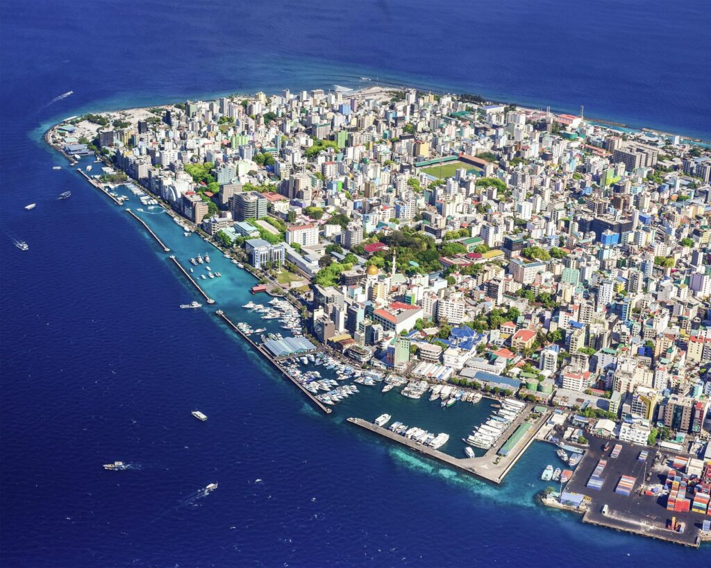 Aerial View of Male' City